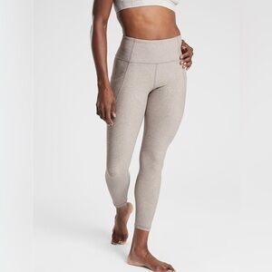 Athleta Salutation Stash Pocket Tights Rainwater pattern full lengthy leg XS